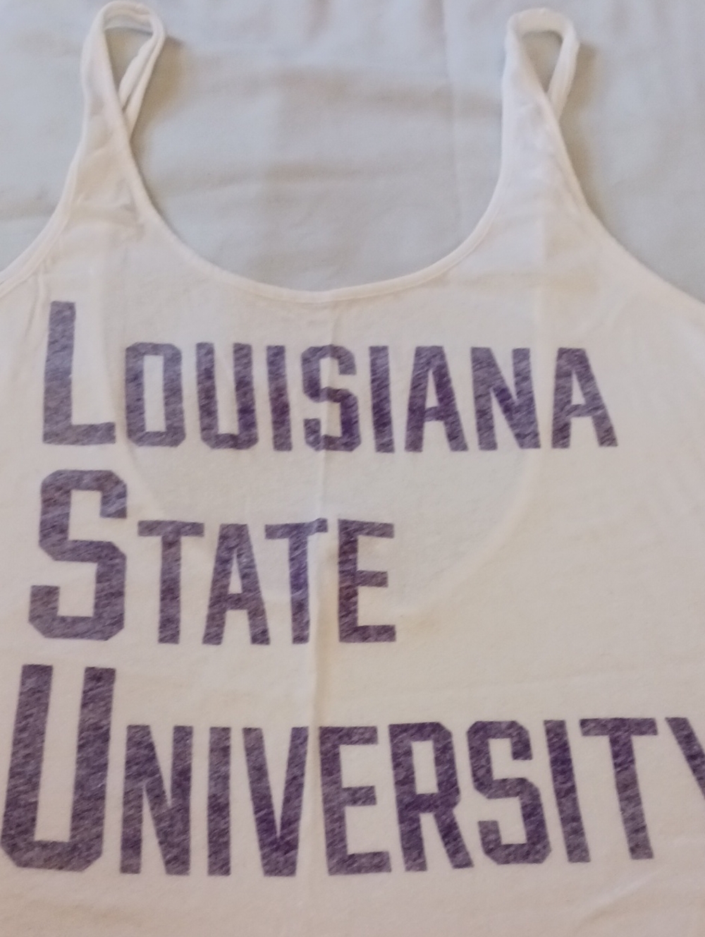 Victoria's Secret Pink LSU Semi-Sheer Tank Top